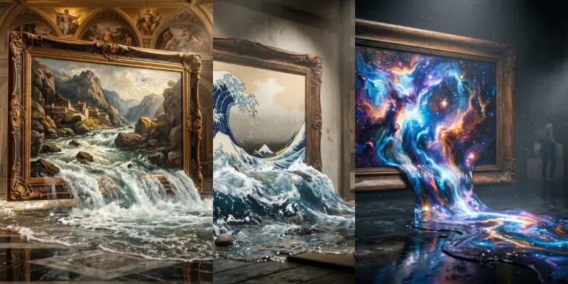 Immersive Museum Art Poster Graphics generated by undefined