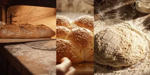 Artisan Bread Baking Process Videos generated by veo