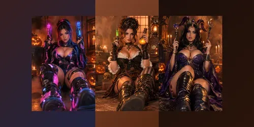 Cinematic Halloween Cosplay Portraits generated by chatgpt-image