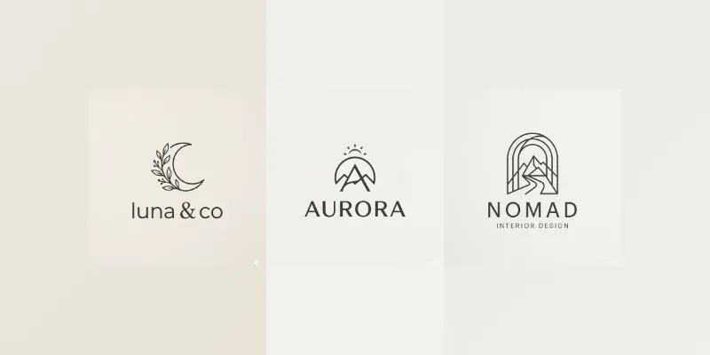 Aesthetic Minimalist Logo Generator generated by undefined