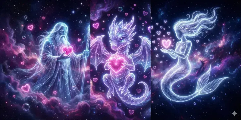 Glowing Translucent Fantasy Art generated by undefined