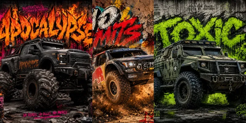 Graffiti Offroad Truck Art generated by undefined