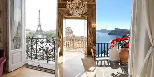 Pov Doors Reveal Dream Rooms In Countries generated by veo