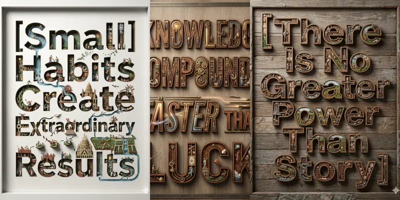 Semantic Typography World Builders generated by undefined