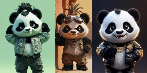 Cute Viral Pixar Baby Panda Avatars generated by grok-image