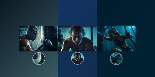 Strength In Motion Fitness Workout Shots generated by midjourney-video