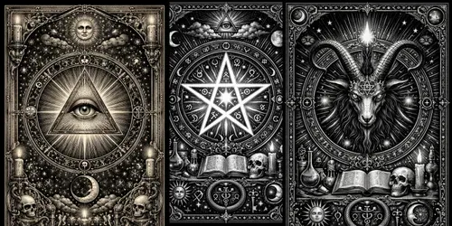 Occult Sacred Geometry Cards generated by chatgpt-image