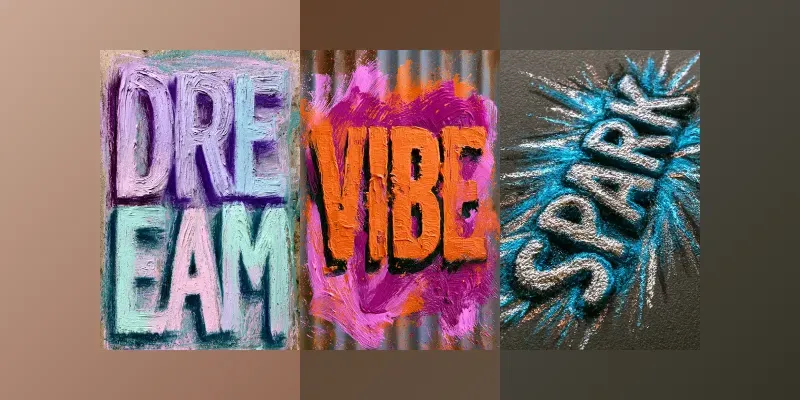 Vibrant Crayon Typography Art generated by undefined