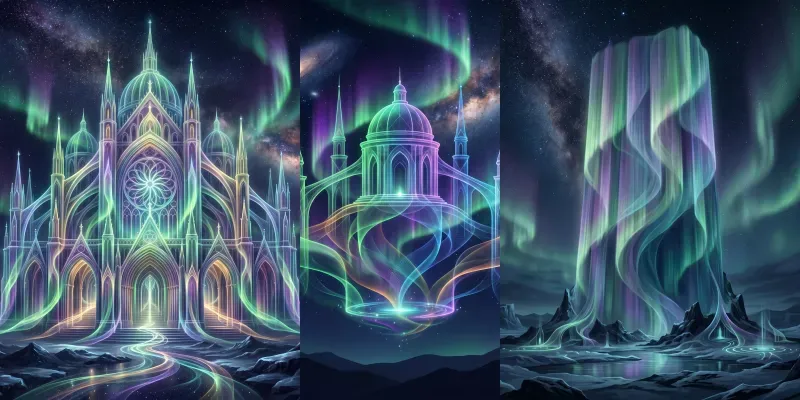 Temples Of Living Light generated by undefined