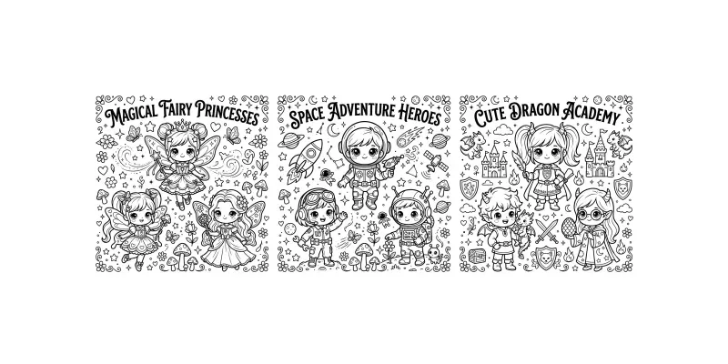 Chibi Coloring Book Generator generated by undefined