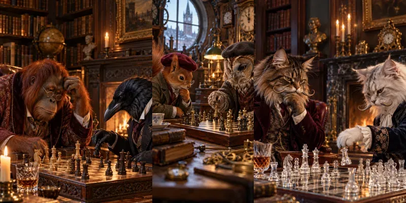 Hyperrealistic Animal Chess