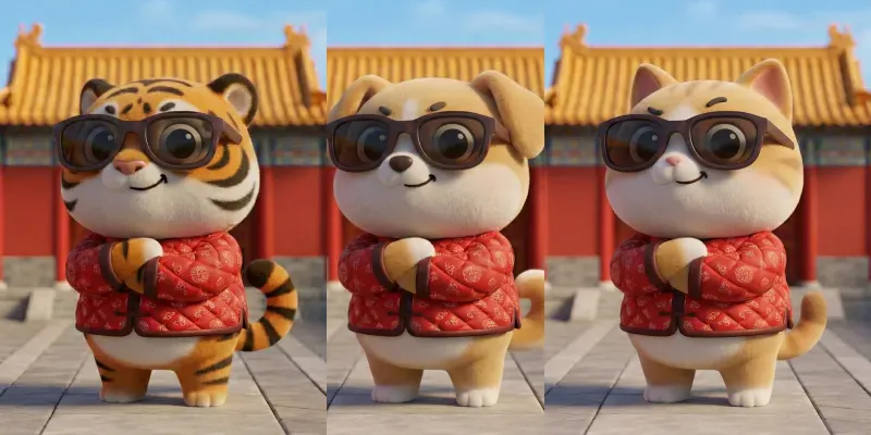 Swag 3D Animals In Beijing generated by undefined