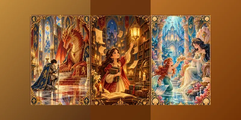 Gilded Kingdom Storybook Scenes