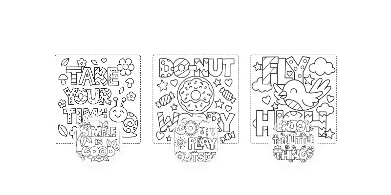 Playful Motivational Kids Coloring Pages generated by undefined
