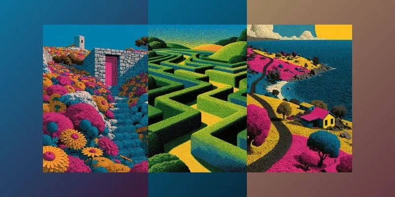 Retro Risograph Surreal Art generated by undefined