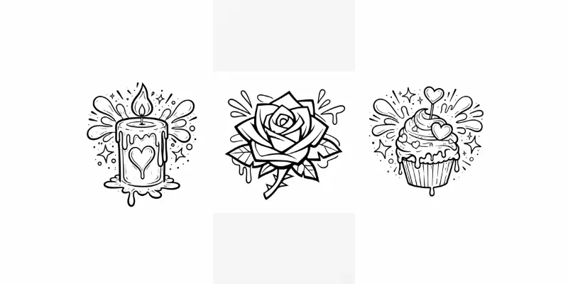 Graffiti Valentines Day Coloring Books generated by undefined