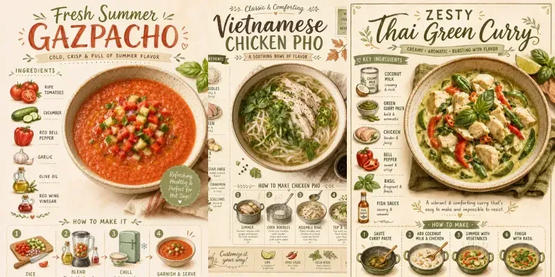 Recipe Infographic Poster Templates generated by undefined