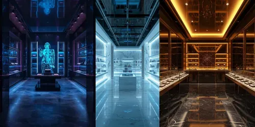3D Lucid Luxury Stores generated by leonardo