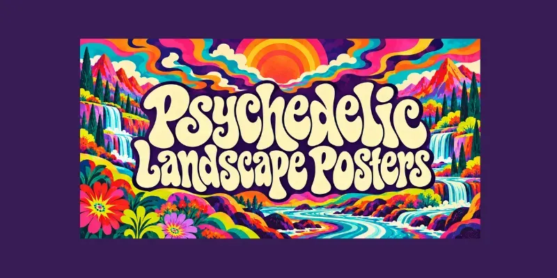 Psychedelic Landscape Posters