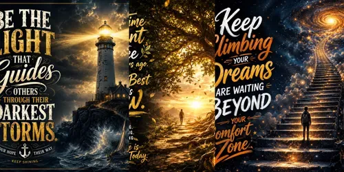 Motivational Vision Quote Posters generated by chatgpt-image