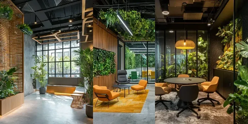 Biophilic Office Interiors generated by undefined