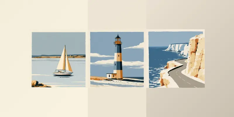 Minimal Scenic Poster Art generated by undefined