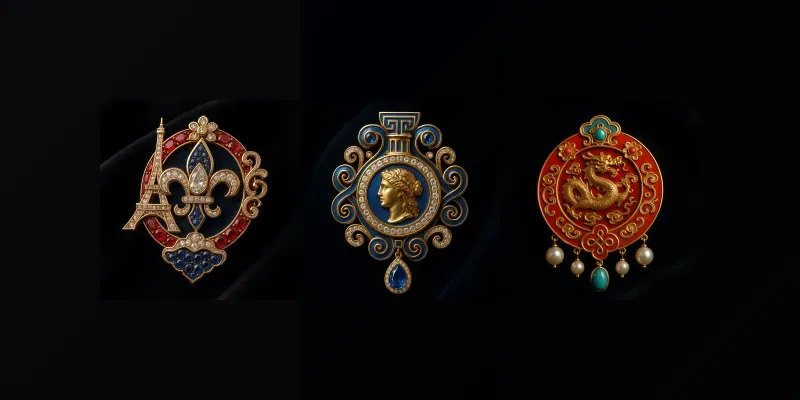 3D Country Inspired Jewel Designs generated by undefined