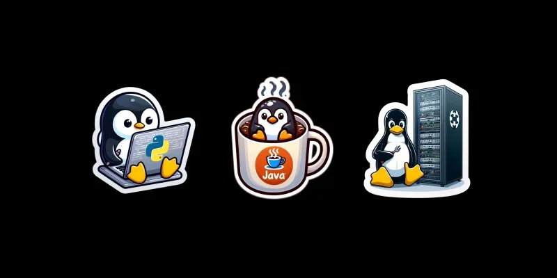 Tux Linux Penguin Minimalist Developers generated by undefined