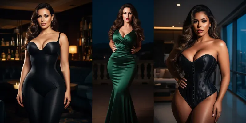 Voluptuous Editorial Glamour Shots generated by undefined