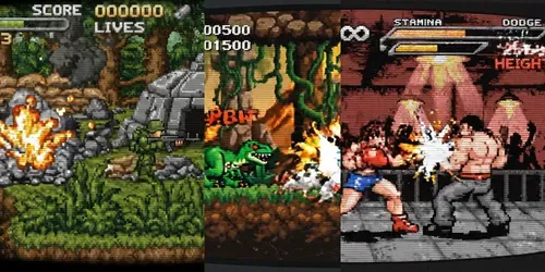 Retro 16bit Pixel Game Scenes generated by veo