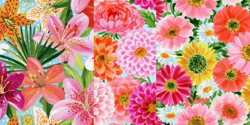 Summer Blooms Patterns generated by undefined