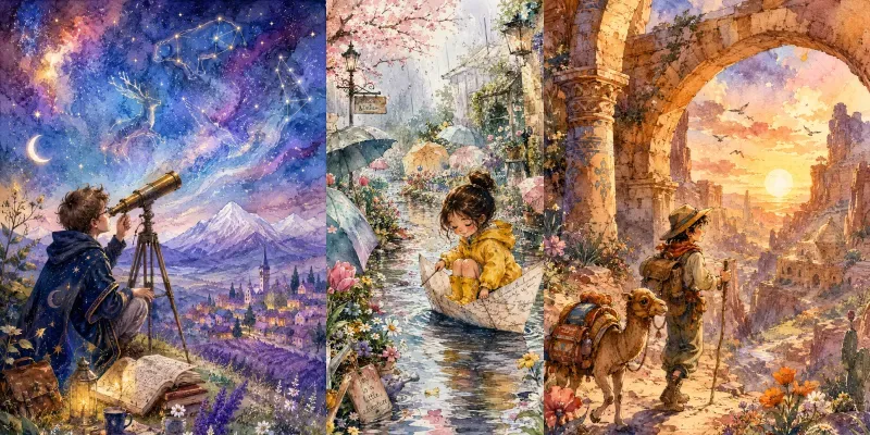 Whimsical Watercolor Storybook Dreams generated by undefined