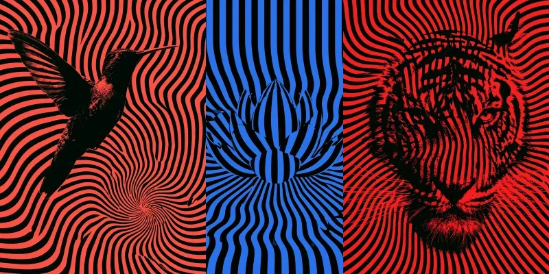 Psychedelic Op Art Poster Prints