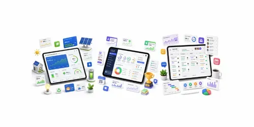3D Isometric UI Dashboards generated by chatgpt-image