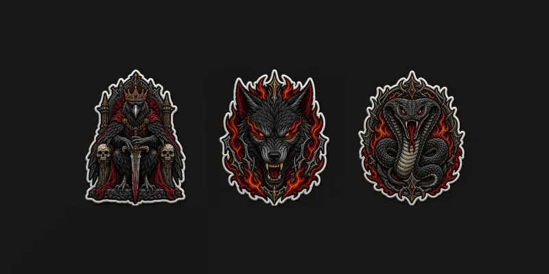 Metal Embroidered Patch Forges generated by undefined