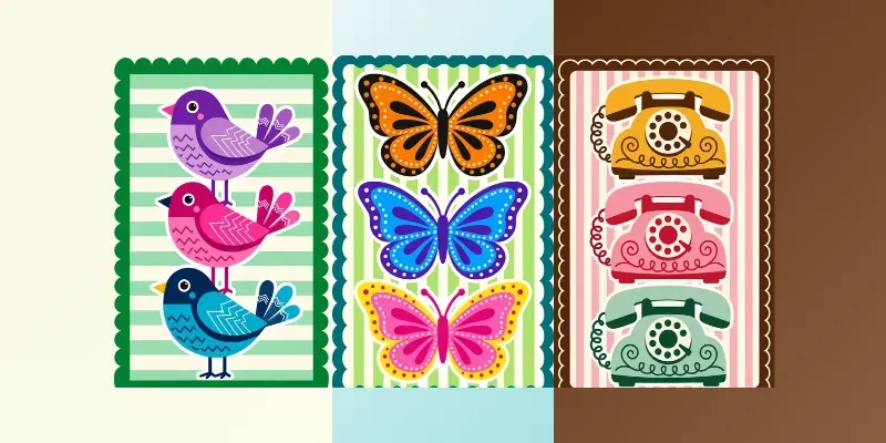 Retro Naive Vector Illustrations generated by undefined