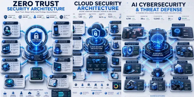 3D Cybersecurity Infographics generated by undefined