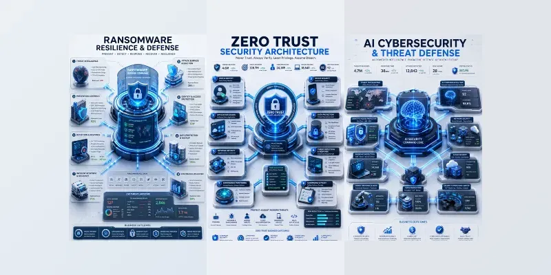 3D Cybersecurity Infographics