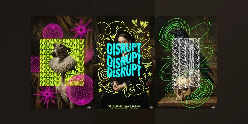 Digital Vandal Neon Poster Style generated by undefined