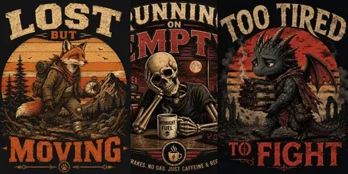 Retro Lonely Mascot Tshirts generated by chatgpt-image
