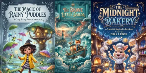 3D Magical Kids Book Cover Creators generated by gemini-image