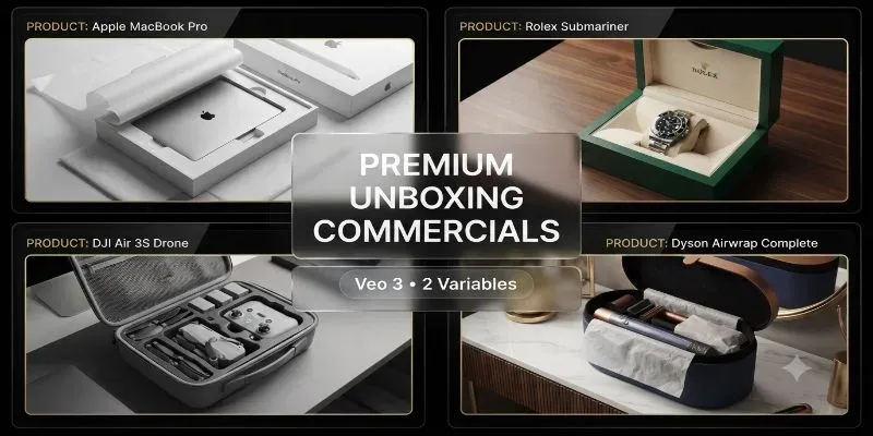 Product Packaging Experience Commercials generated by undefined