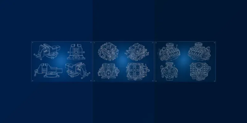 2D Cad Blueprint Image Templates