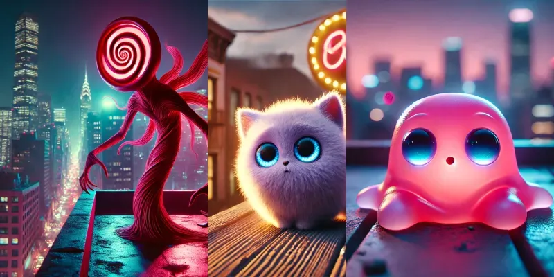 Monsters On The Rooftop generated by undefined