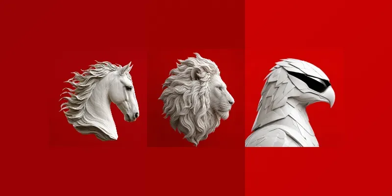 Minimal Monochrome Pop Portraits generated by undefined