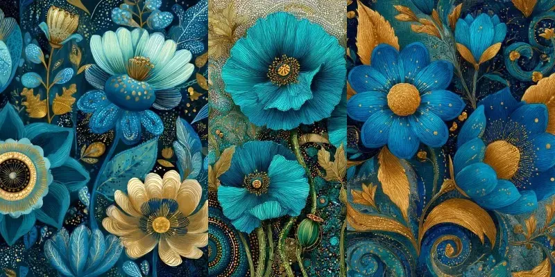 Whimsical Folk Floral Art Bundles generated by undefined