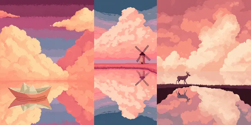 Dreamlike Pixel Art Indie Scenes generated by undefined
