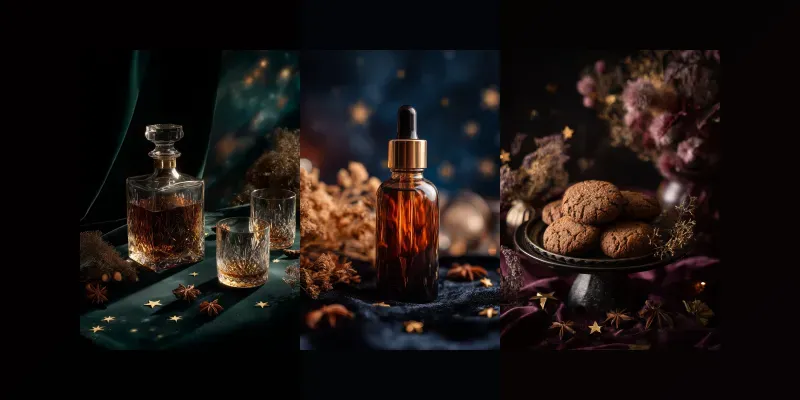 Moody Gothmas Holiday Product Photography