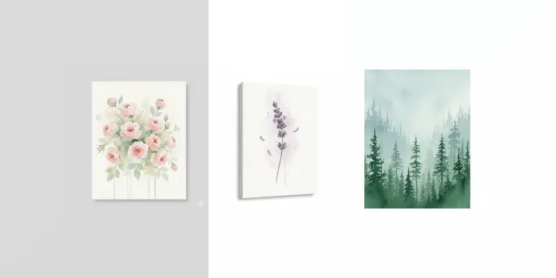 Soft Watercolor Canvases generated by undefined