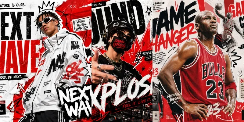 Urban Graffiti Editorial Posters generated by undefined